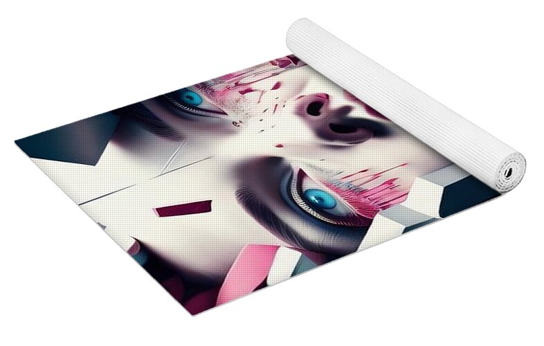 Chaos Within Yoga Mat by JB Studio â€” close-up detail of artwork