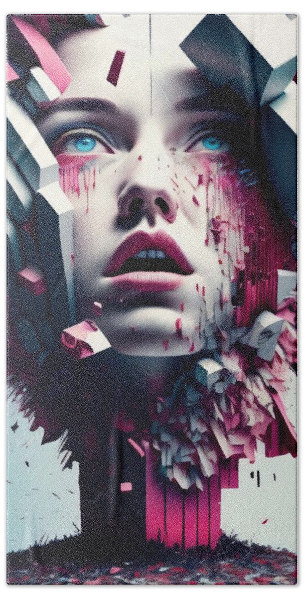 Chaos Within Bath Towel by JB Studio â€” main product image