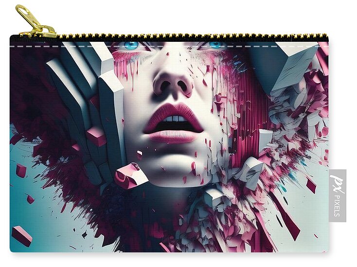 Chaos Within Zip Pouch by JB Studio â€” main product image