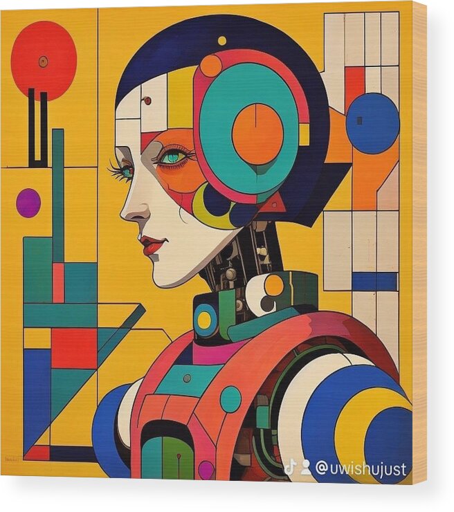 Chronosynthesis Wood Print by JB Studio â€” main product image