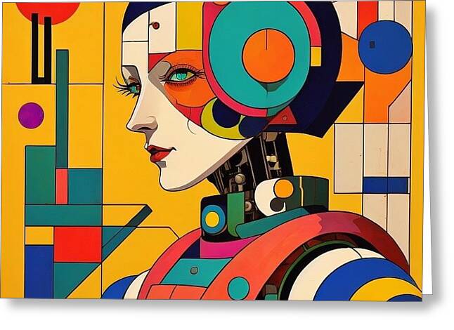 Chronosynthesis Greeting Card by JB Studio â€” main product image