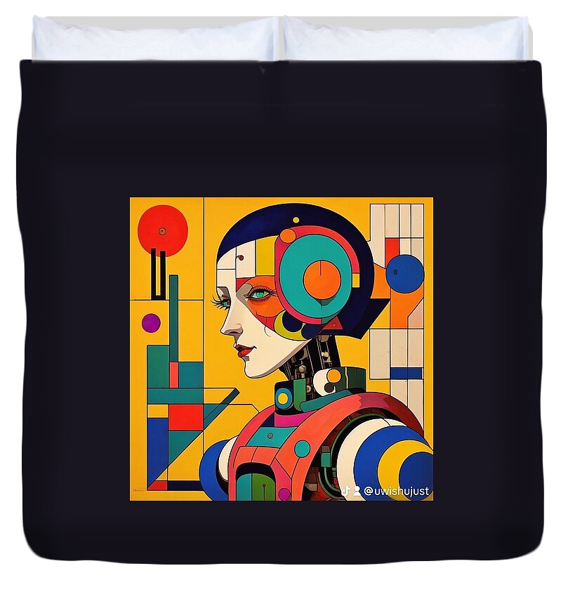 Chronosynthesis Duvet Cover by JB Studio â€” main product image