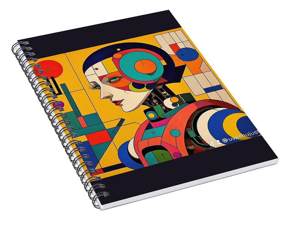 Chronosynthesis Spiral Notebook by JB Studio â€” alternate angle view