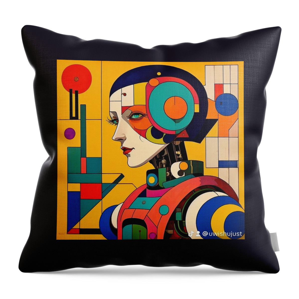 Chronosynthesis Throw Pillow by JB Studio â€” main product image