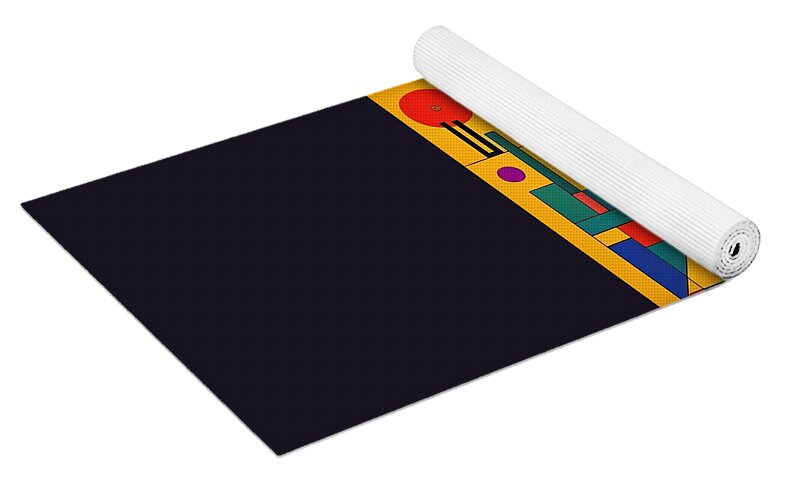 Chronosynthesis Yoga Mat by JB Studio â€” close-up detail of artwork