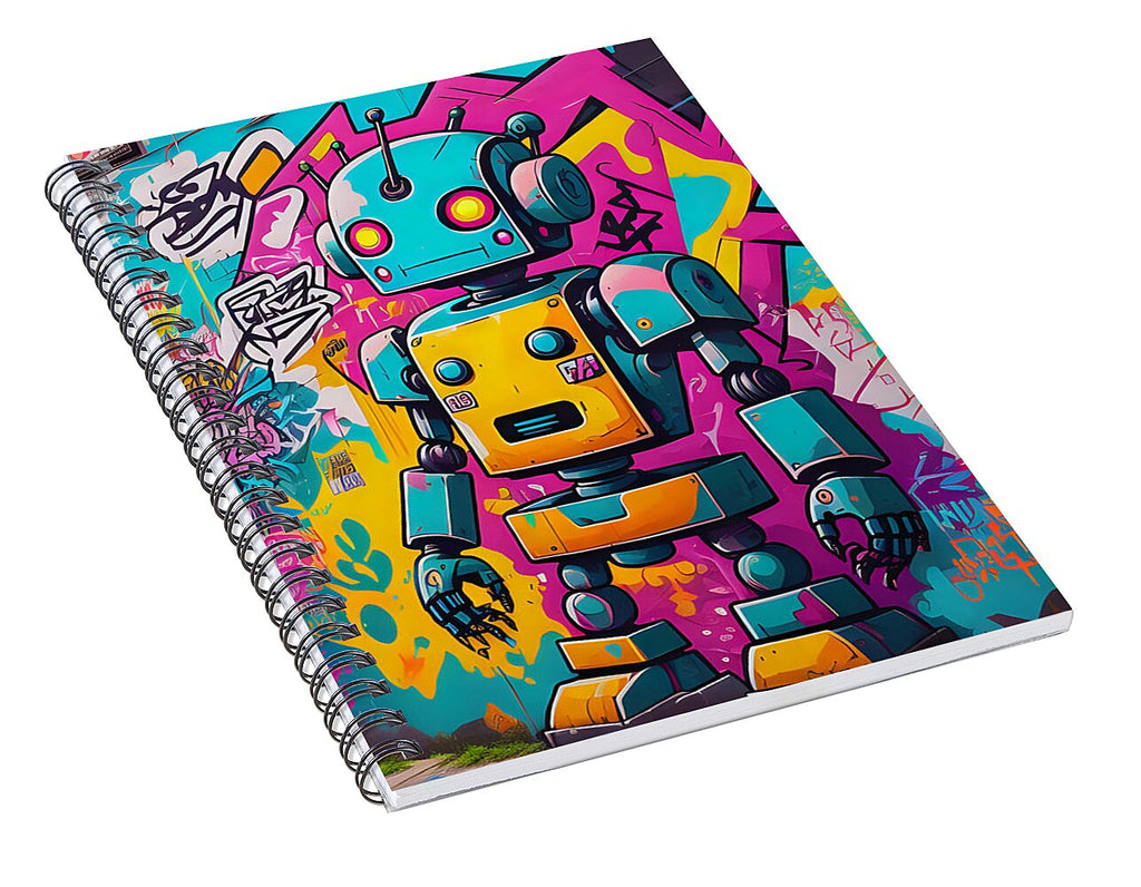 Circuit Splendor Spiral Notebook by JB Studio â€” alternate angle view