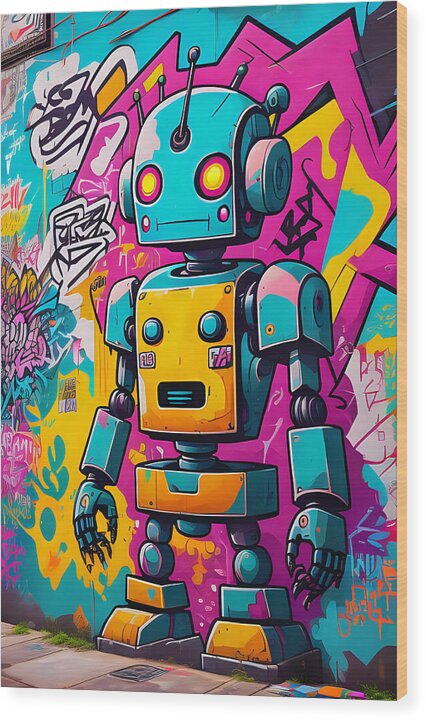 Circuit Splendor Wood Print by JB Studio â€” main product image