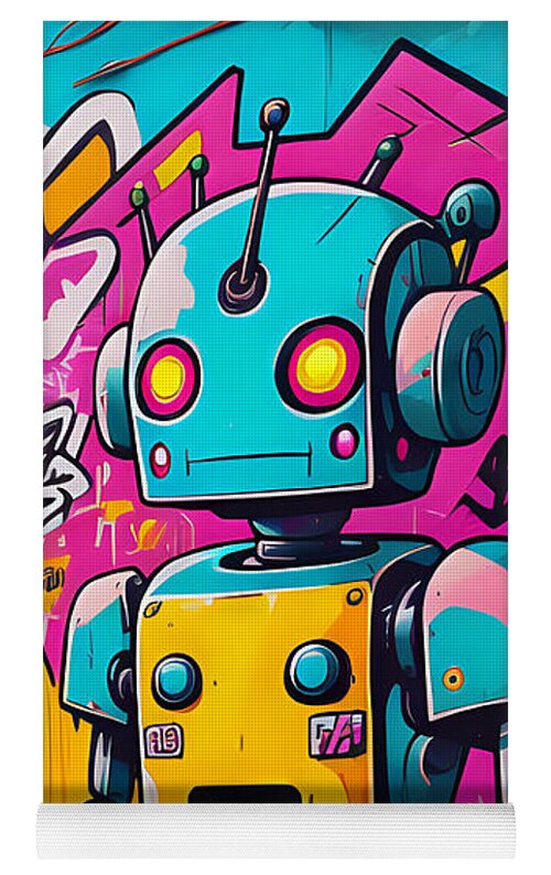 Circuit Splendor Yoga Mat by JB Studio â€” lifestyle in-room view