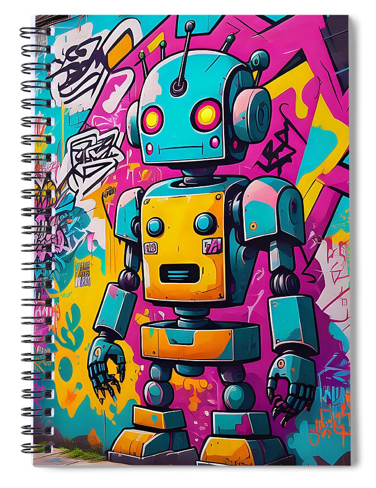 Circuit Splendor Spiral Notebook by JB Studio â€” main product image