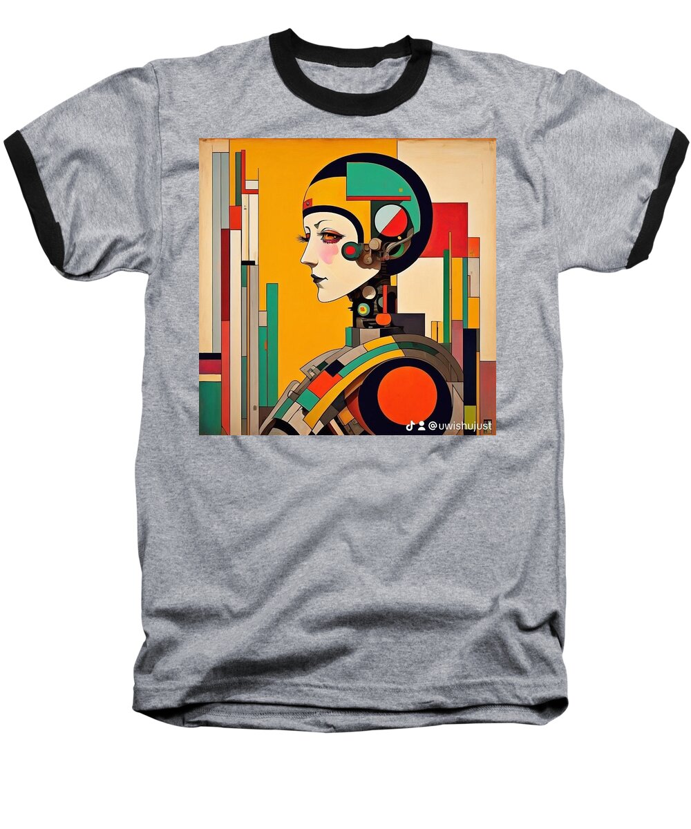 Circuitry Reverie Baseball T-Shirt by JB Studio â€” main product image