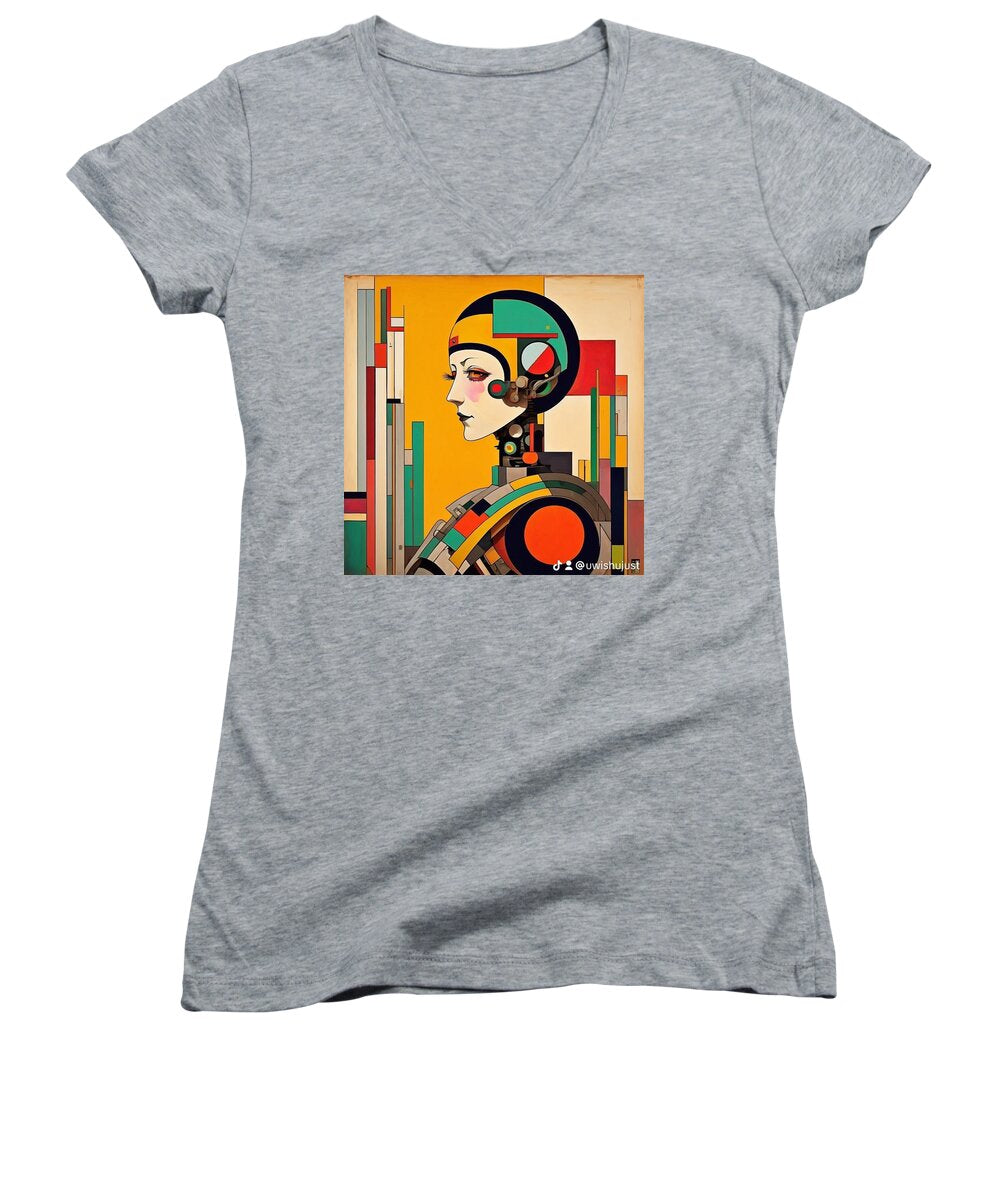 Circuitry Reverie Women's V-Neck T-Shirt by JB Studio â€” main product image