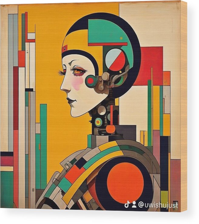 Circuitry Reverie Wood Print by JB Studio â€” main product image
