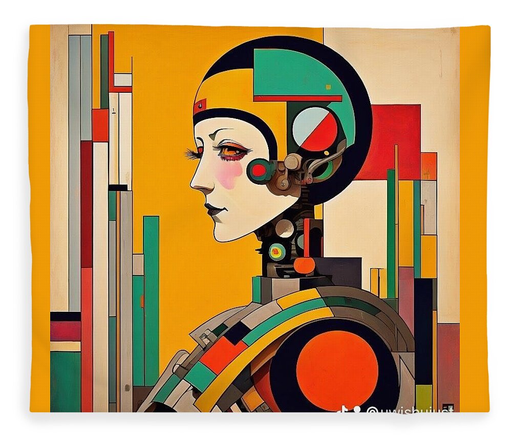 Circuitry Reverie Throw Blanket by JB Studio â€” main product image
