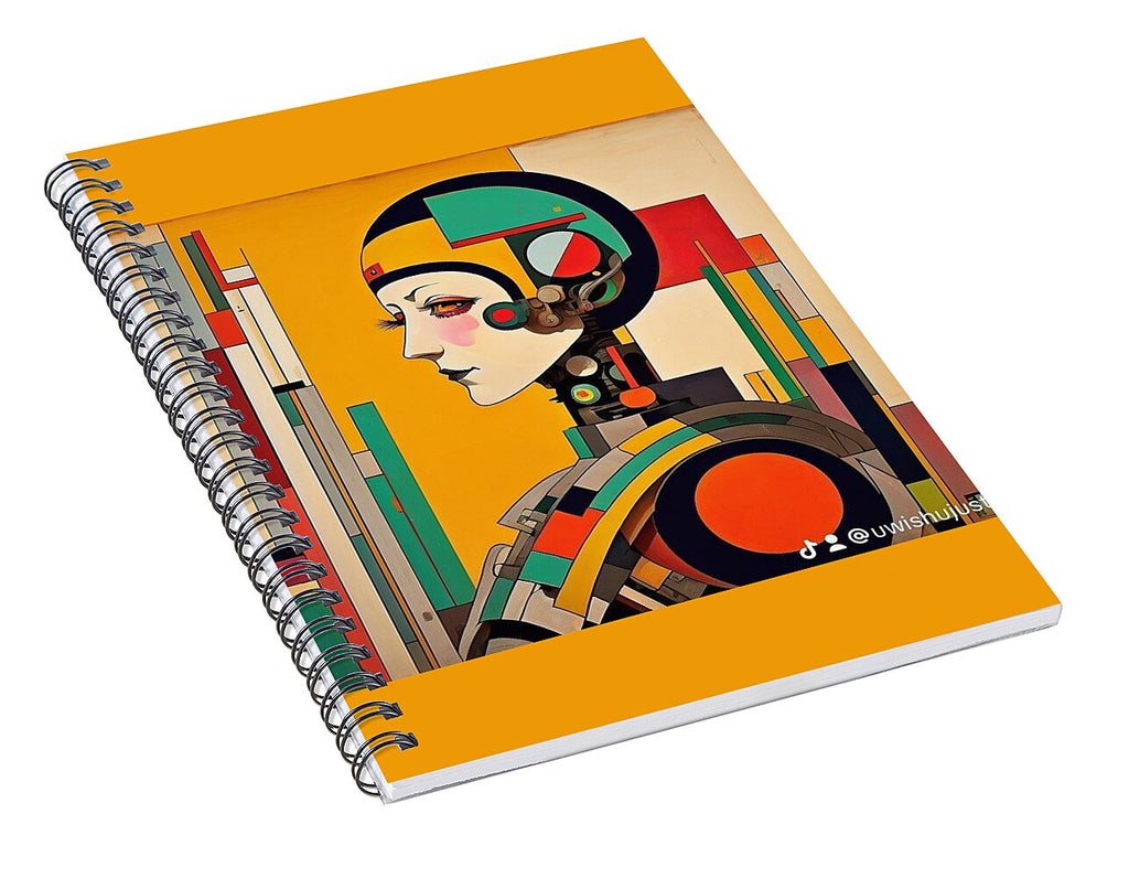 Circuitry Reverie Spiral Notebook by JB Studio â€” alternate angle view
