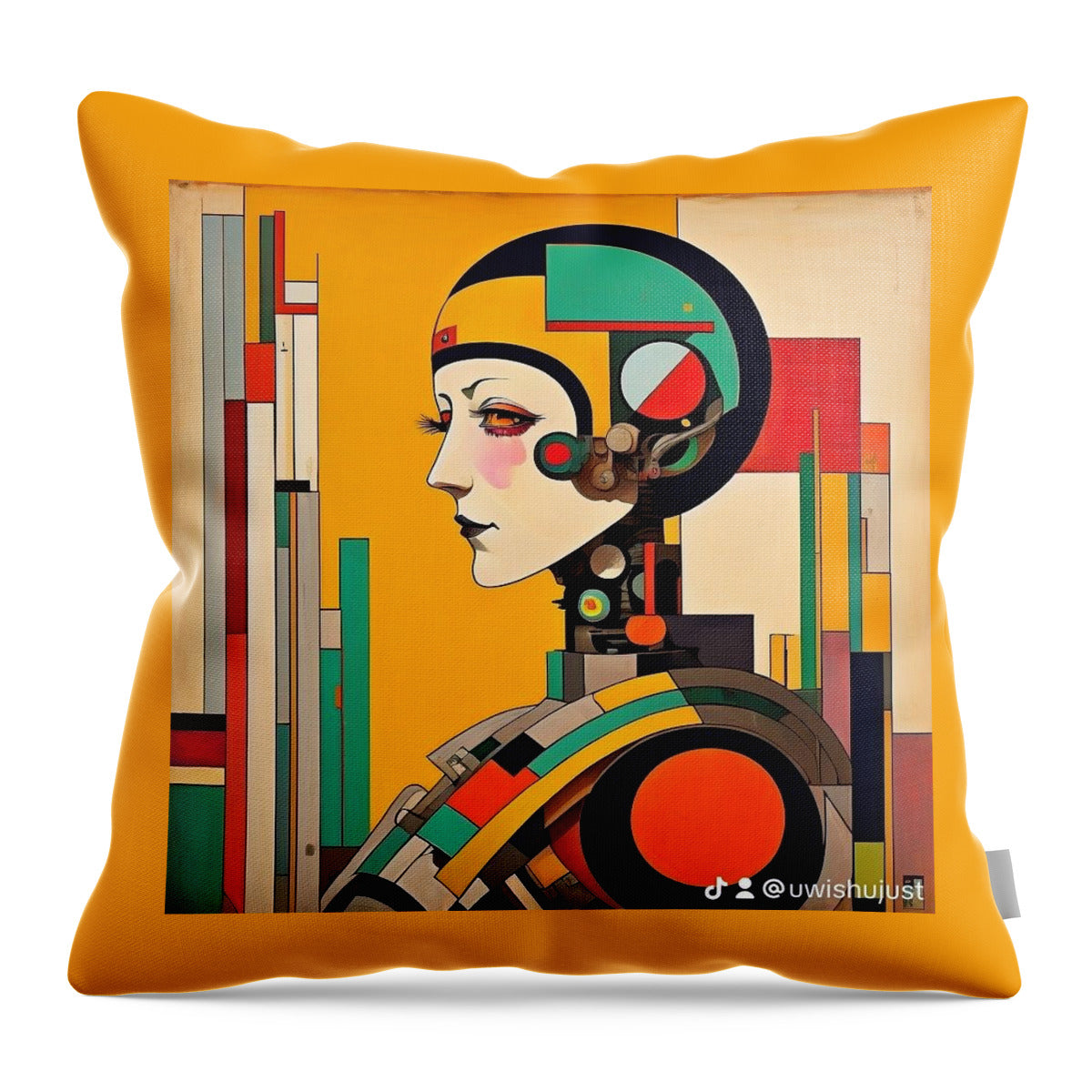 Circuitry Reverie Throw Pillow by JB Studio â€” main product image