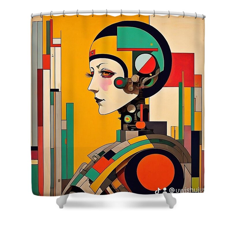 Circuitry Reverie Shower Curtain by JB Studio â€” main product image