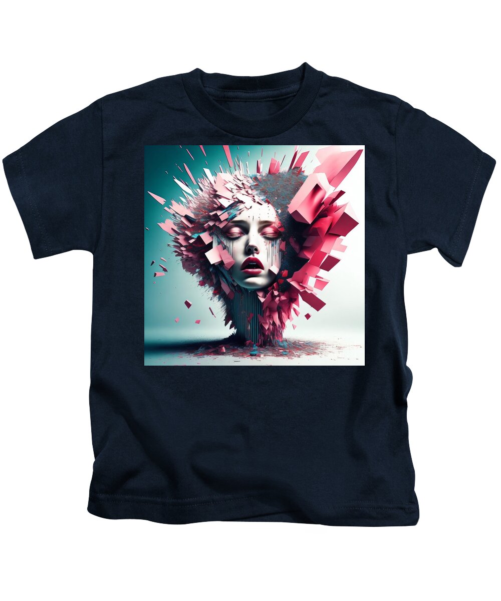 Fragmented Beauty Kids T-Shirt by JB Studio â€” main product image