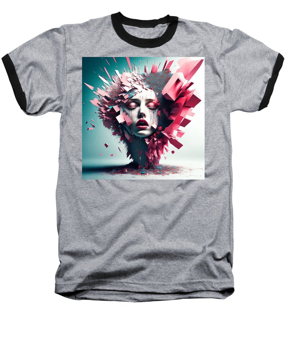 Fragmented Beauty Baseball T-Shirt by JB Studio â€” main product image