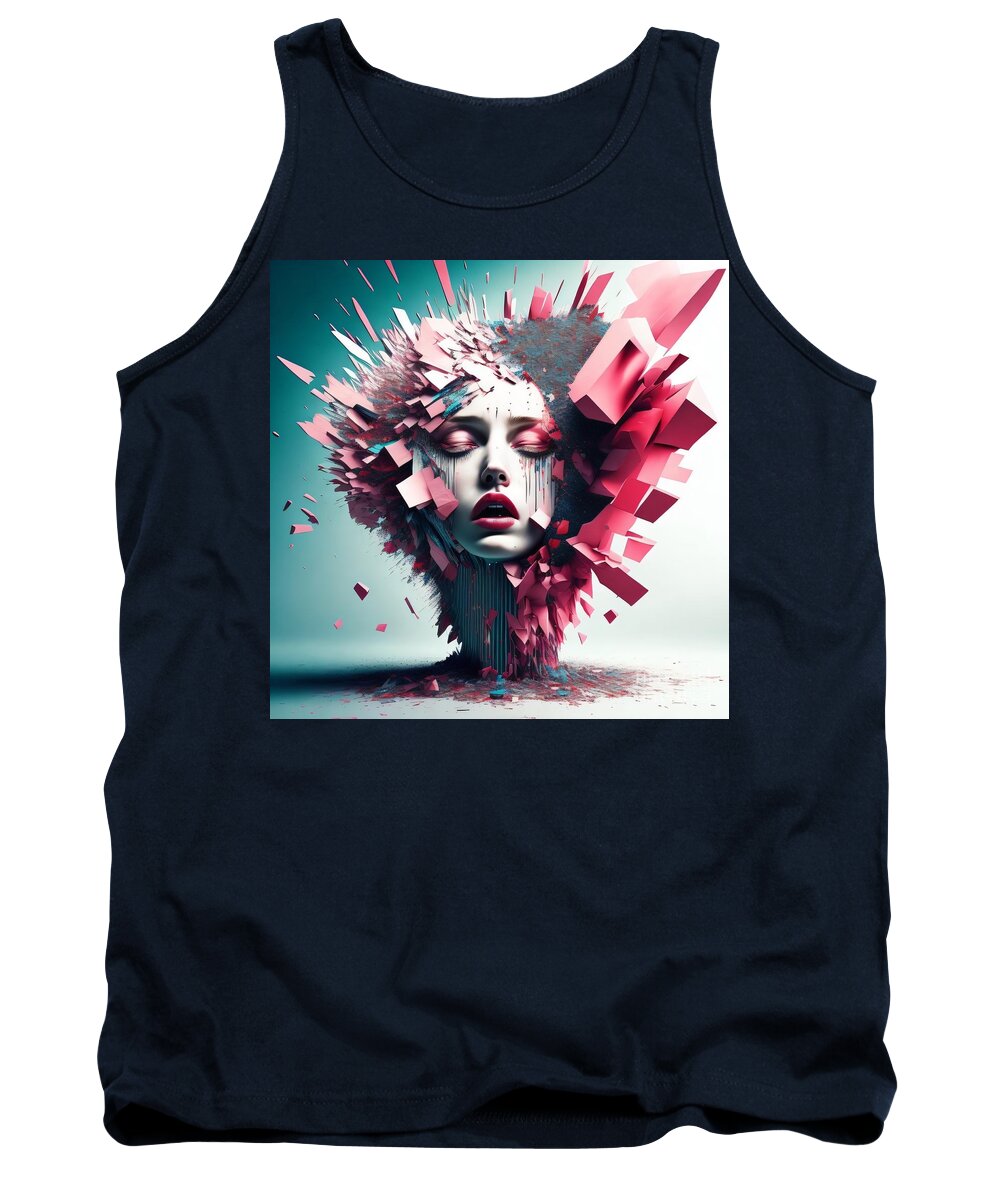 Fragmented Beauty Tank Top by JB Studio â€” main product image