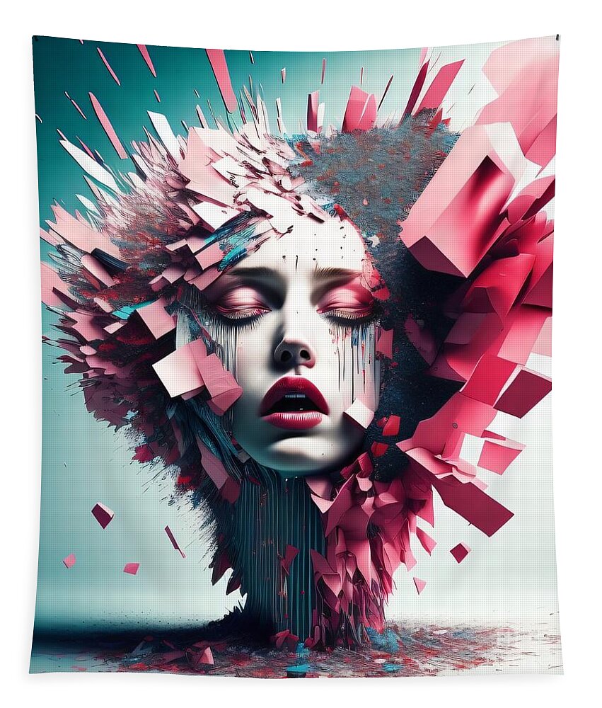 Fragmented Beauty Wall Tapestry by JB Studio â€” main product image