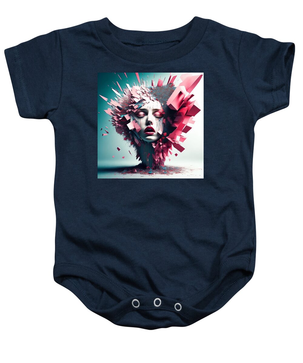 Fragmented Beauty Baby Onesie by JB Studio â€” main product image