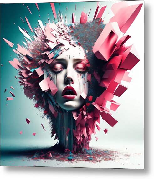 Fragmented Beauty Metal Print by JB Studio â€” main product image