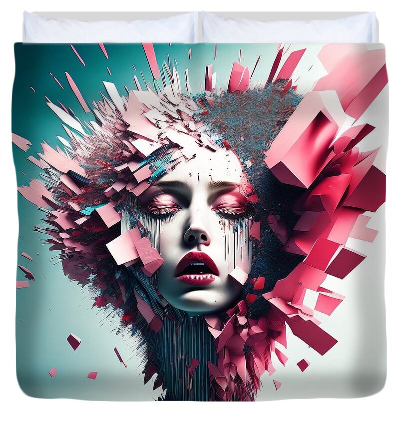 Fragmented Beauty Duvet Cover by JB Studio â€” main product image