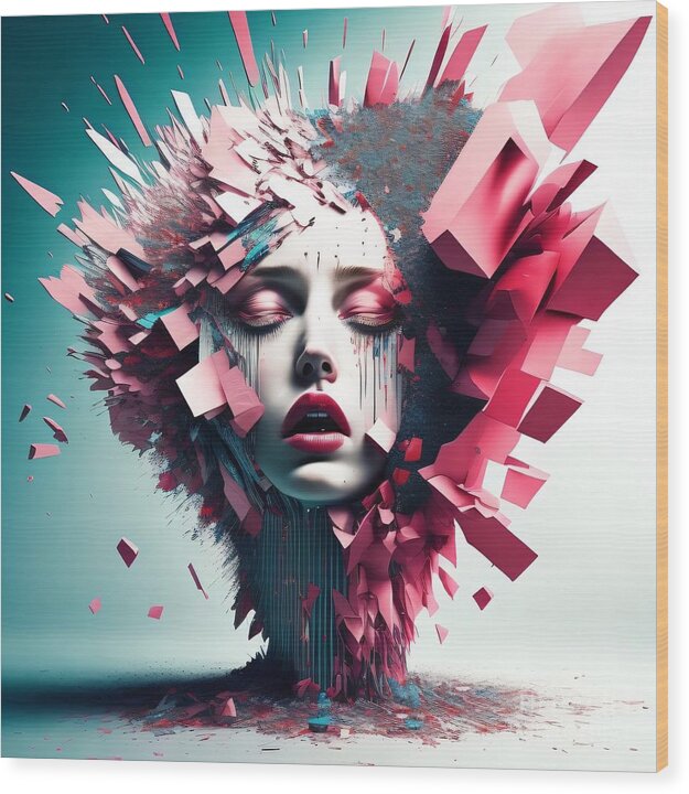 Fragmented Beauty Wood Print by JB Studio â€” main product image