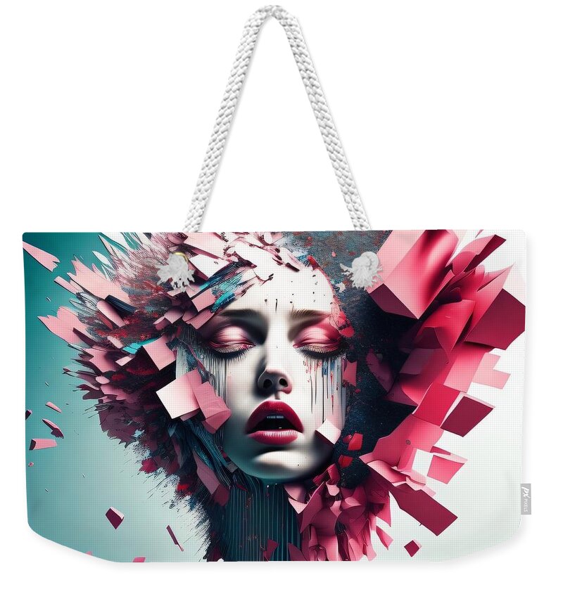 Fragmented Beauty Weekender Tote Bag by JB Studio â€” main product image
