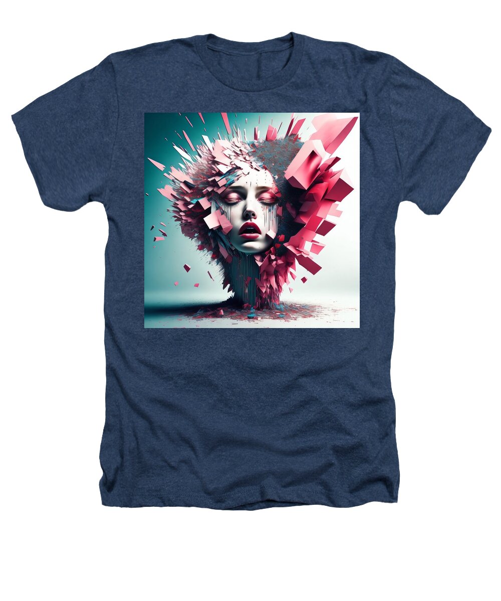 Fragmented Beauty Heather T-Shirt by JB Studio â€” main product image