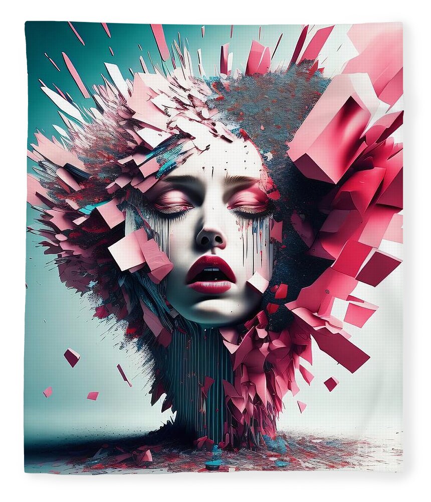 Fragmented Beauty Throw Blanket by JB Studio â€” main product image