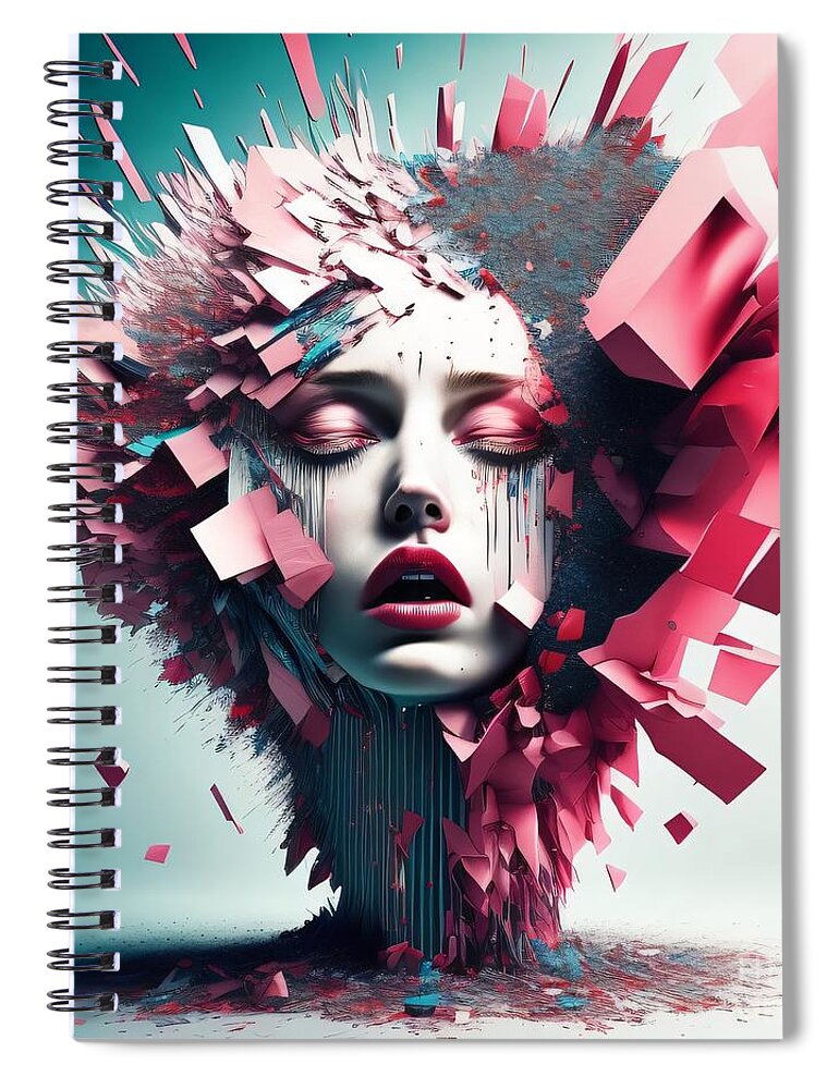 Fragmented Beauty Spiral Notebook by JB Studio â€” main product image