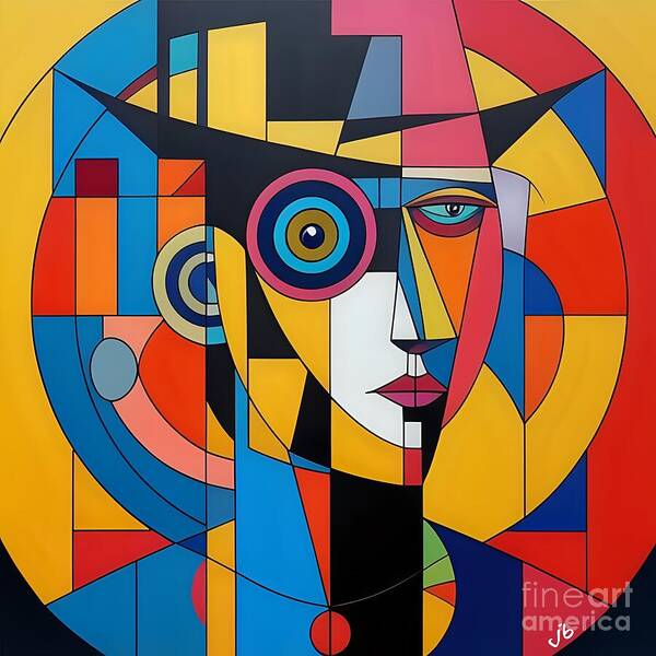 Geometric Gaze Art Print by JB Studio â€” main product image
