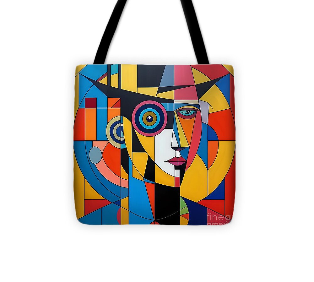 Geometric Gaze Tote Bag by JB Studio â€” main product image