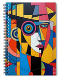 Geometric Gaze Spiral Notebook by JB Studio â€” main product image
