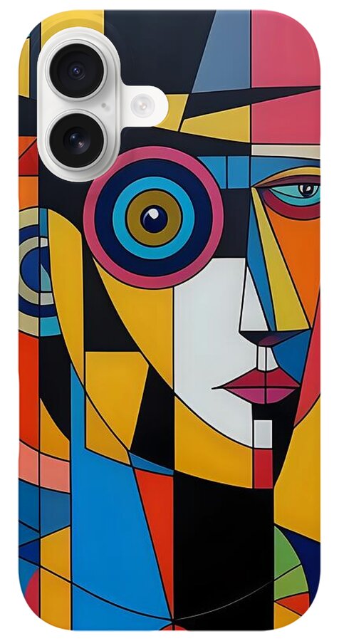Geometric Gaze Phone Case by JB Studio â€” view 9