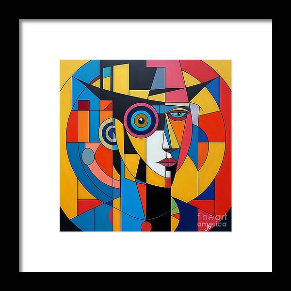 Geometric Gaze Framed Print by JB Studio â€” view 6