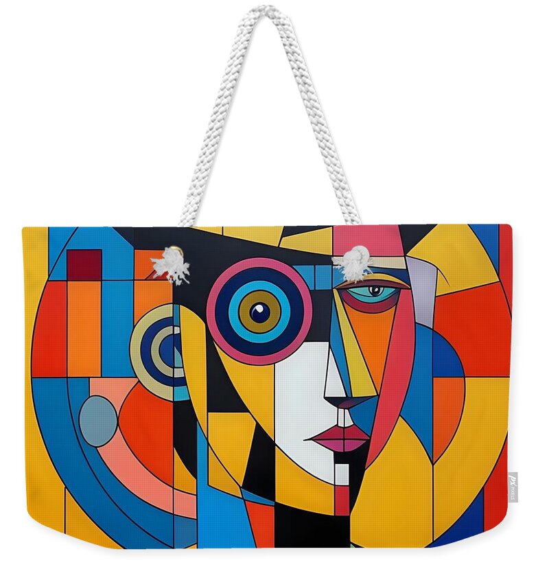 Geometric Gaze Weekender Tote Bag by JB Studio â€” main product image