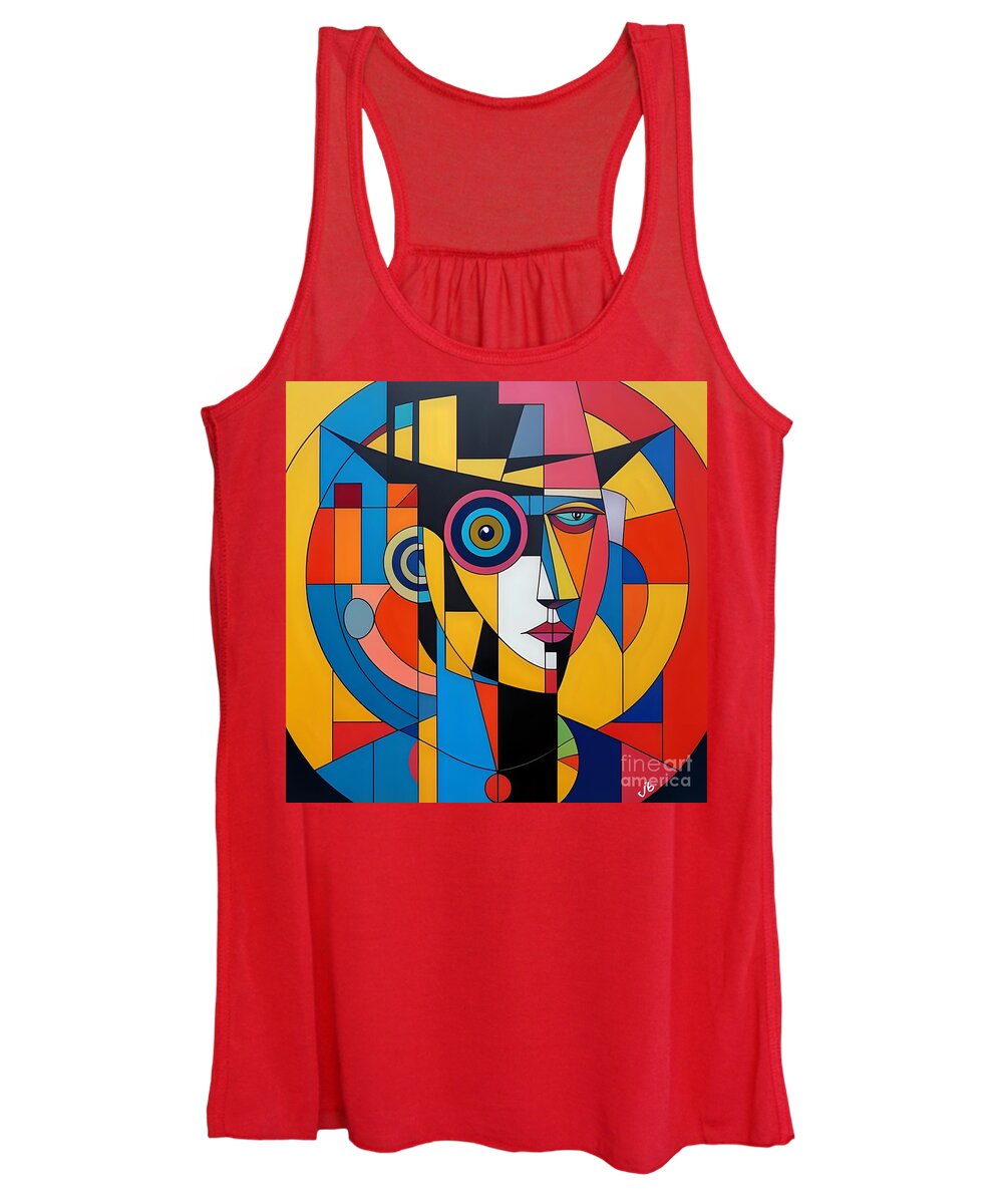 Geometric Gaze Women's Tank Top by JB Studio â€” main product image