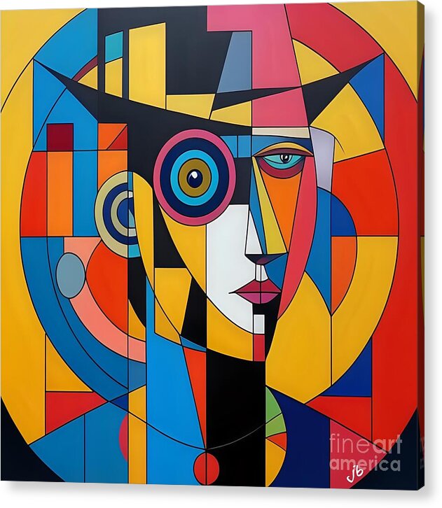 Geometric Gaze Acrylic Print by JB Studio â€” main product image