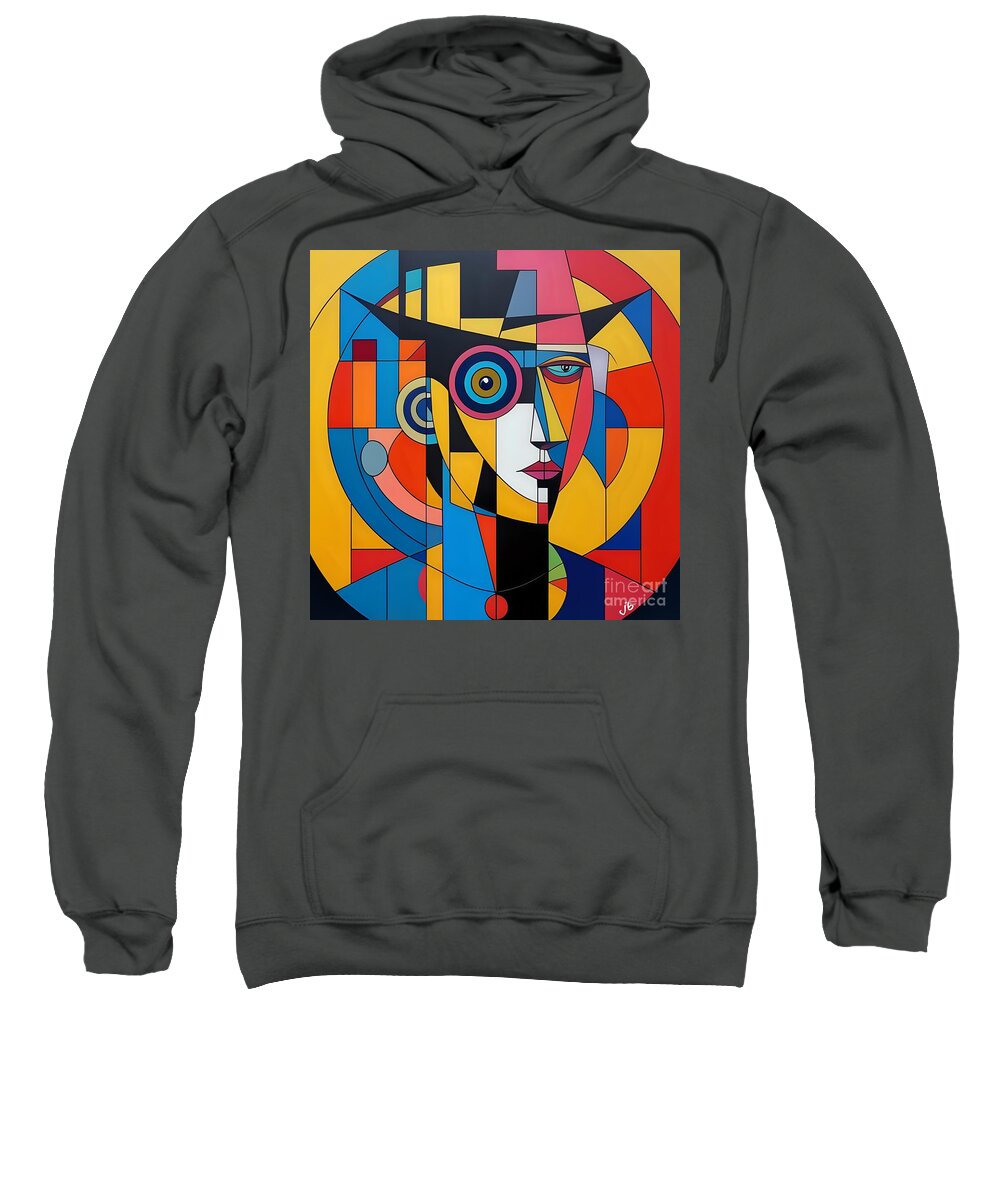 Geometric Gaze Sweatshirt by JB Studio â€” main product image
