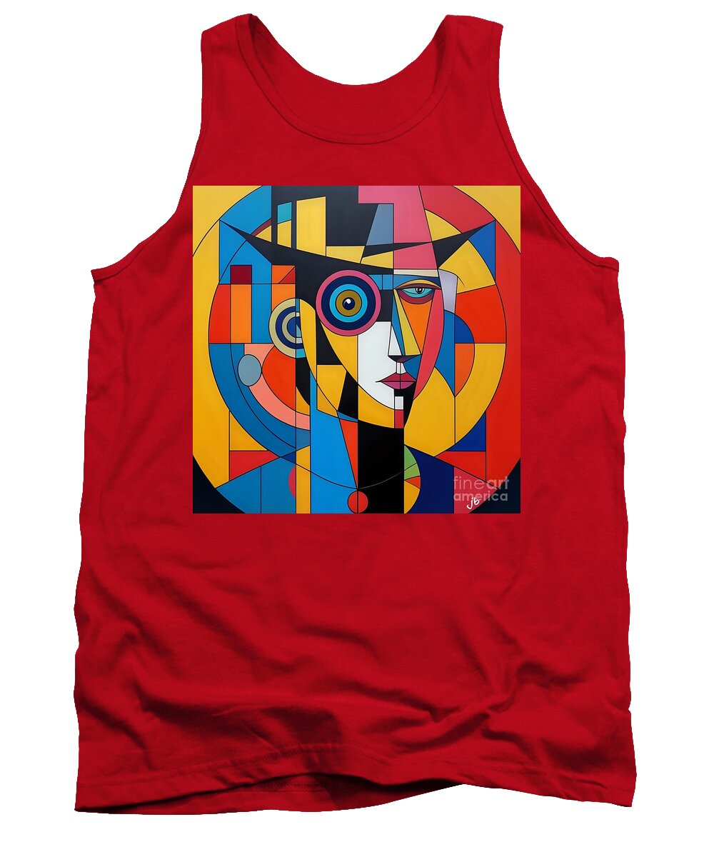 Geometric Gaze Tank Top by JB Studio â€” main product image