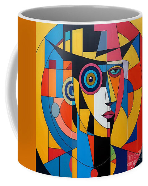 Geometric Gaze Mug by JB Studio â€” main product image