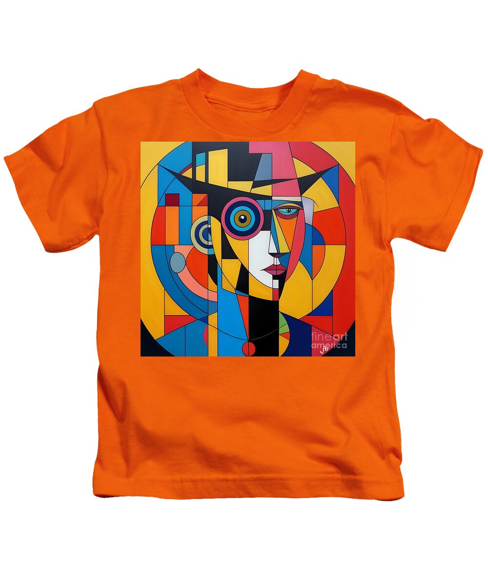 Geometric Gaze Kids T-Shirt by JB Studio â€” main product image
