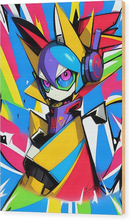 Giddy Gadgeteer Wood Print by JB Studio â€” main product image