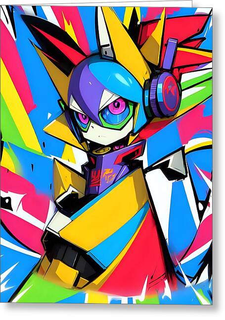 Giddy Gadgeteer Greeting Card by JB Studio â€” main product image