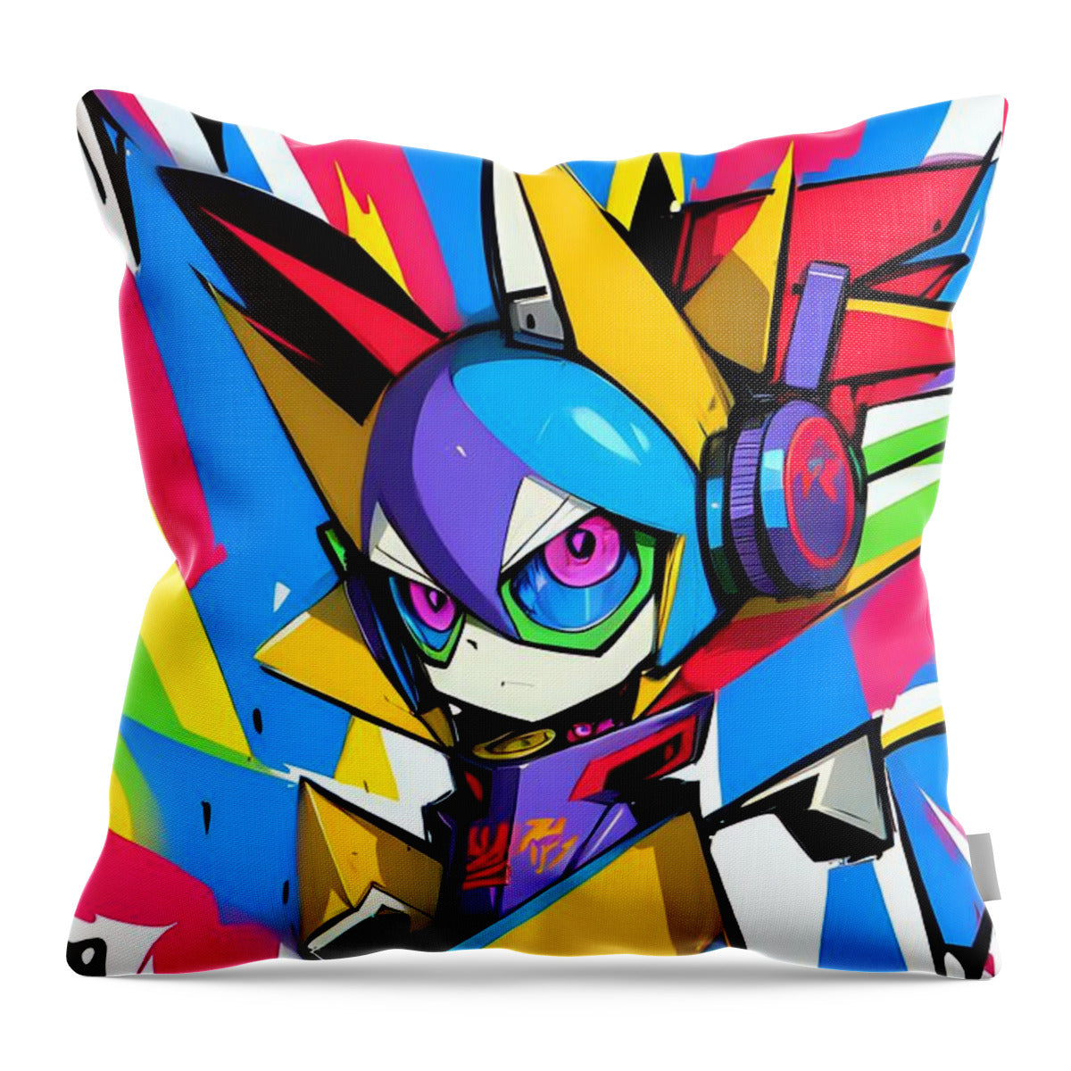 Giddy Gadgeteer Throw Pillow by JB Studio â€” main product image