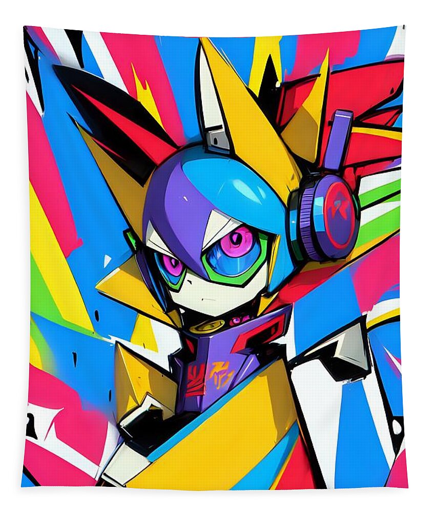 Giddy Gadgeteer Wall Tapestry by JB Studio â€” main product image