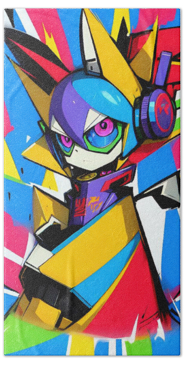 Giddy Gadgeteer Beach Towel by JB Studio â€” main product image