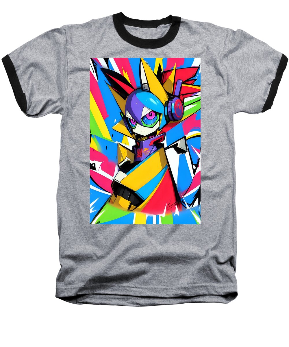 Giddy Gadgeteer Baseball T-Shirt by JB Studio â€” main product image